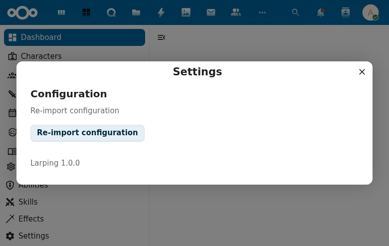 User Settings